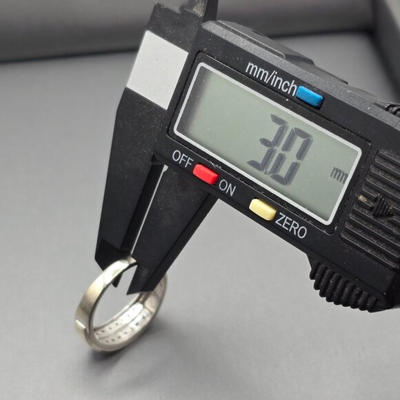 10k White Gold Diamond Channel Set Band Ring Size 10.25 NDI Signed Natural 4.05g - Picture 9 of 14